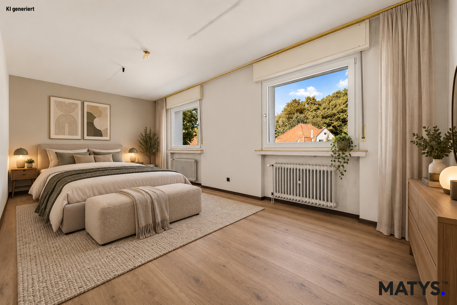 Schlafzimmer Home-Staging