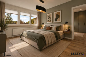 Schlafzimmer Home-Staging