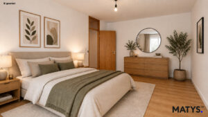 Schlafzimmer Home-Staging
