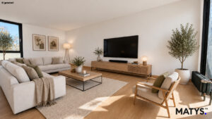 Wohnzimmer Home-Staging