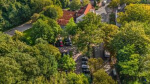 Drohnenaufnahme Parkplatz